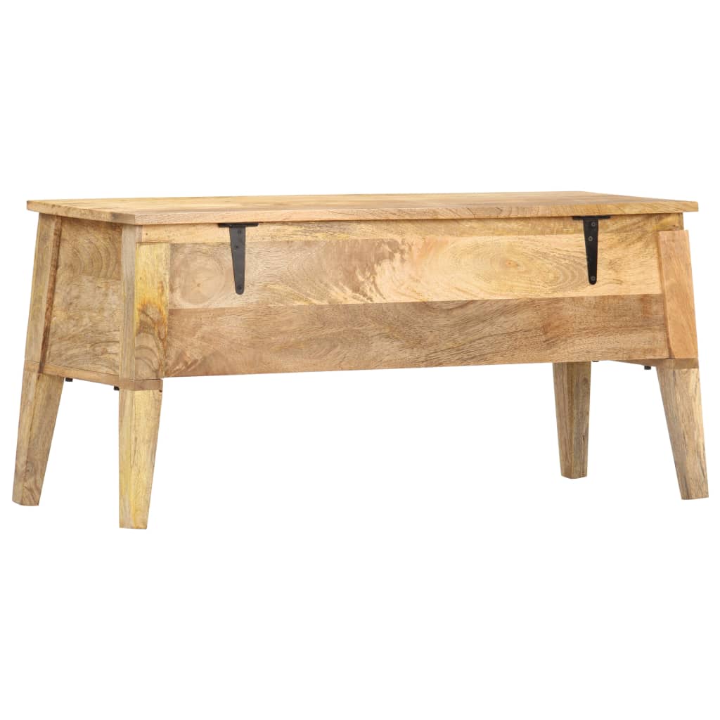 vidaXL Ladă de depozitare, 99x35x48 cm, lemn masiv de mango