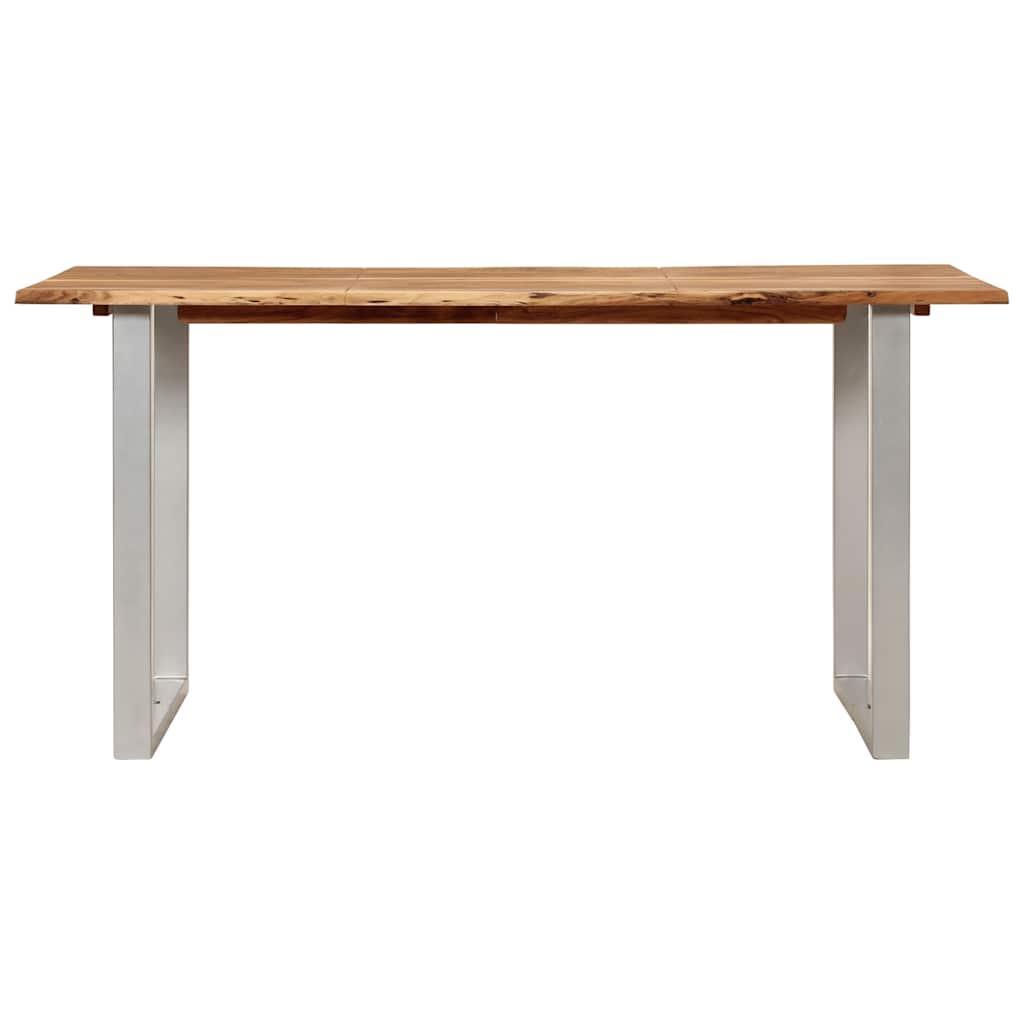 vidaXL Masă de bucătărie, 154x80x76 cm, lemn masiv de acacia vidaXL Masă de bucătărie, 154x80x76 cm, lemn masiv de acacia