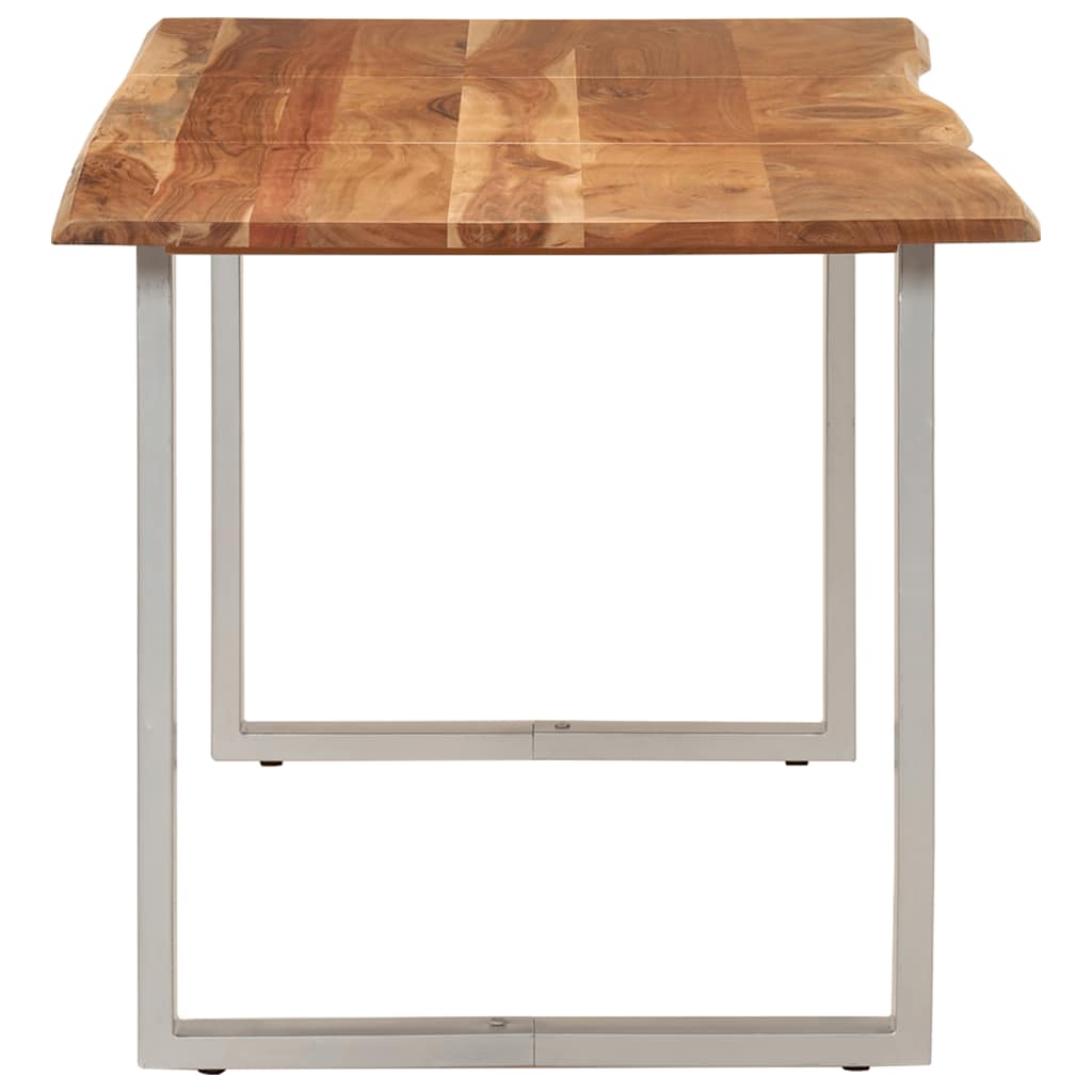 vidaXL Masă de bucătărie, 154x80x76 cm, lemn masiv de acacia vidaXL Masă de bucătărie, 154x80x76 cm, lemn masiv de acacia