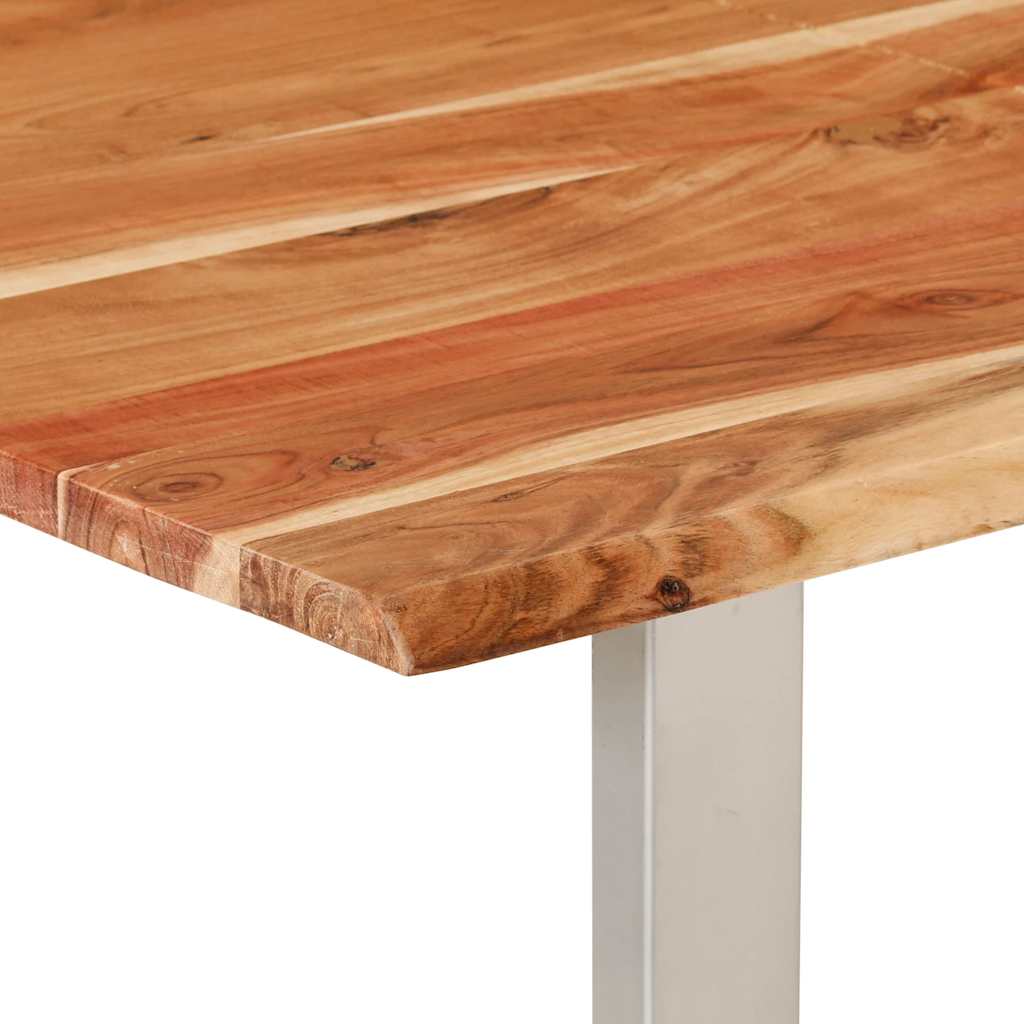 vidaXL Masă de bucătărie, 154x80x76 cm, lemn masiv de acacia vidaXL Masă de bucătărie, 154x80x76 cm, lemn masiv de acacia