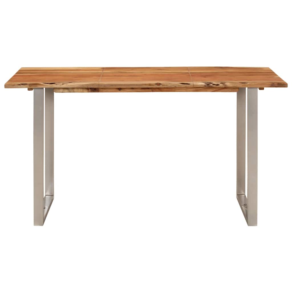 vidaXL Masă de bucătărie, 140 x 70 x 76 cm, lemn masiv de acacia vidaXL Masă de bucătărie, 140 x 70 x 76 cm, lemn masiv de acacia