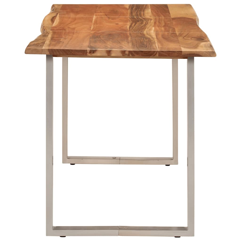 vidaXL Masă de bucătărie, 140 x 70 x 76 cm, lemn masiv de acacia vidaXL Masă de bucătărie, 140 x 70 x 76 cm, lemn masiv de acacia