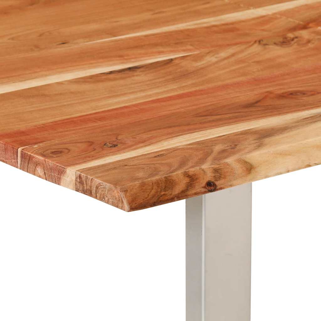 vidaXL Masă de bucătărie, 140 x 70 x 76 cm, lemn masiv de acacia vidaXL Masă de bucătărie, 140 x 70 x 76 cm, lemn masiv de acacia