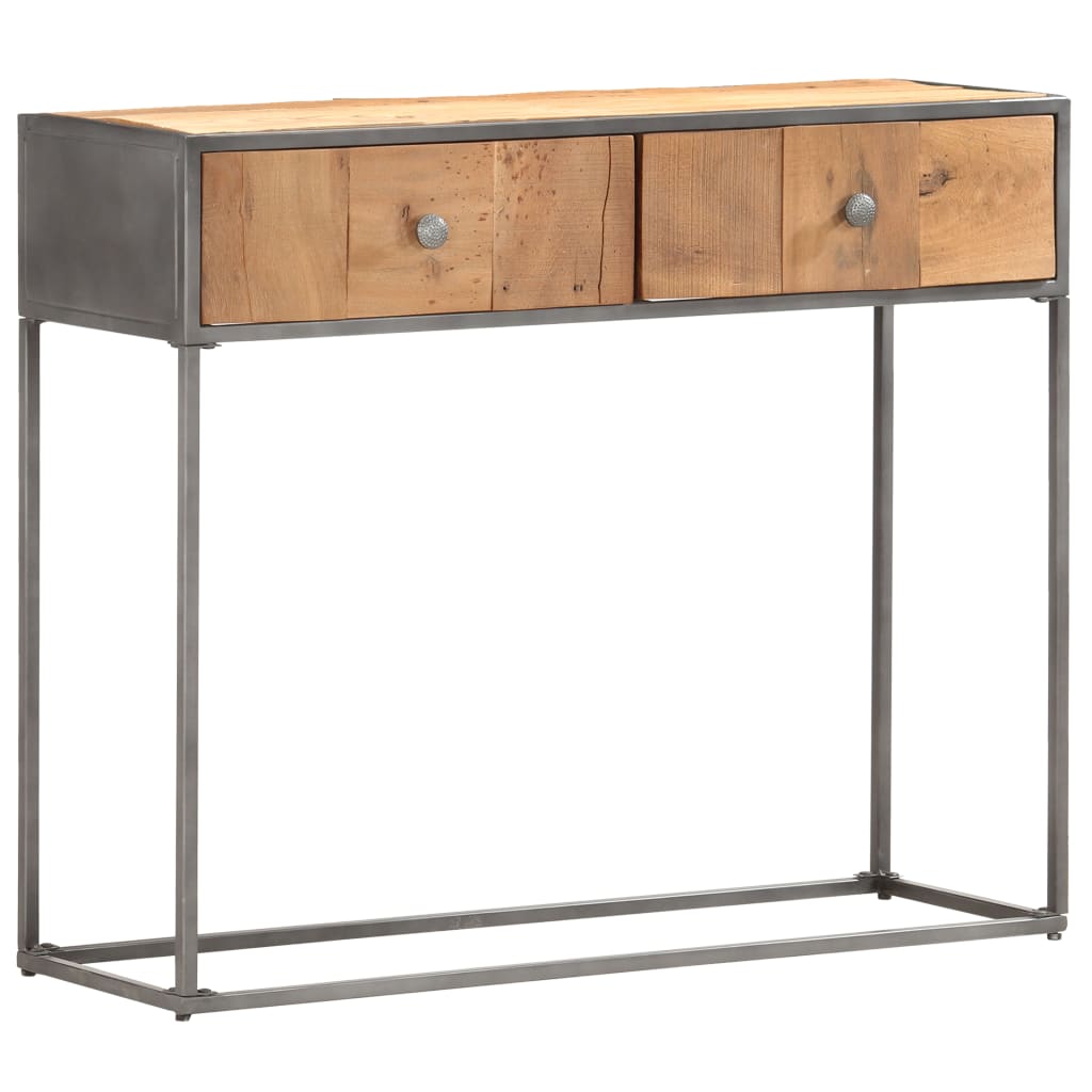 vidaXL Masă consolă, 90 x 30 x 75 cm, lemn masiv reciclat vidaXL Masă consolă, 90 x 30 x 75 cm, lemn masiv reciclat