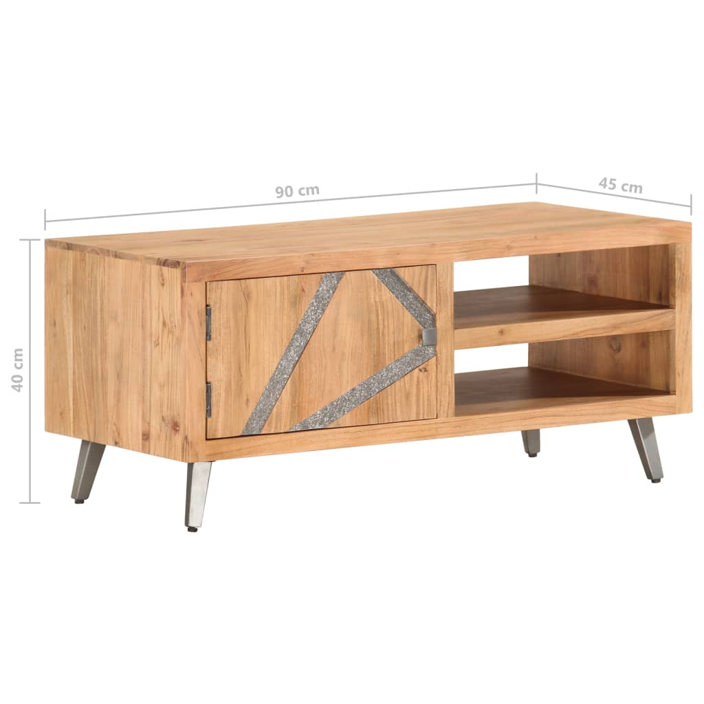 vidaXL Măsuță de cafea, 90x45x40 cm, lemn masiv de acacia vidaXL Măsuță de cafea, 90x45x40 cm, lemn masiv de acacia