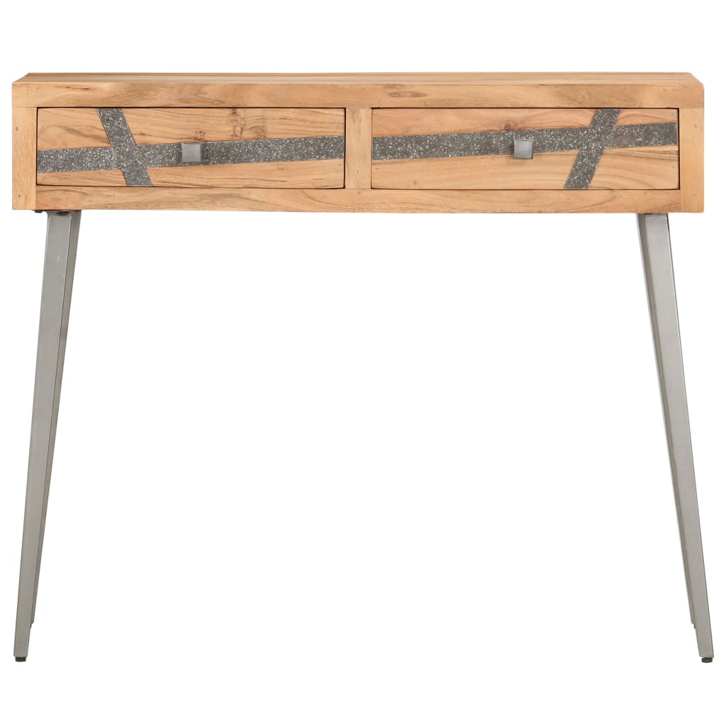 vidaXL Masă consolă, 90 x 30 x 75 cm, lemn masiv de acacia vidaXL Masă consolă, 90 x 30 x 75 cm, lemn masiv de acacia