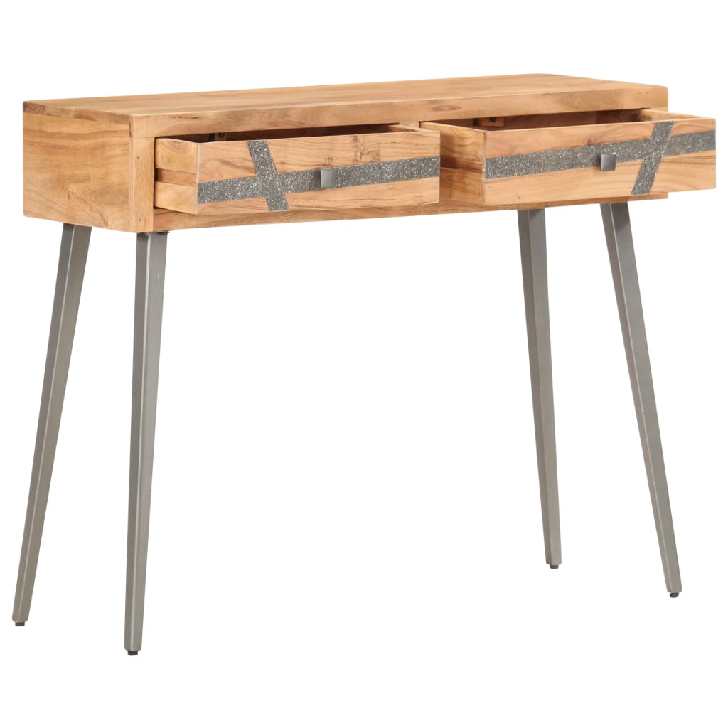 vidaXL Masă consolă, 90 x 30 x 75 cm, lemn masiv de acacia vidaXL Masă consolă, 90 x 30 x 75 cm, lemn masiv de acacia