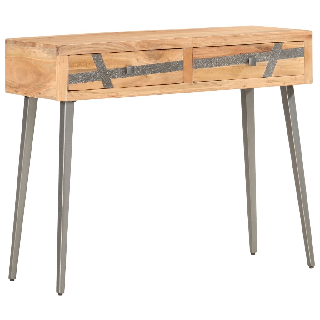 vidaXL Masă consolă, 90 x 30 x 75 cm, lemn masiv de acacia vidaXL Masă consolă, 90 x 30 x 75 cm, lemn masiv de acacia