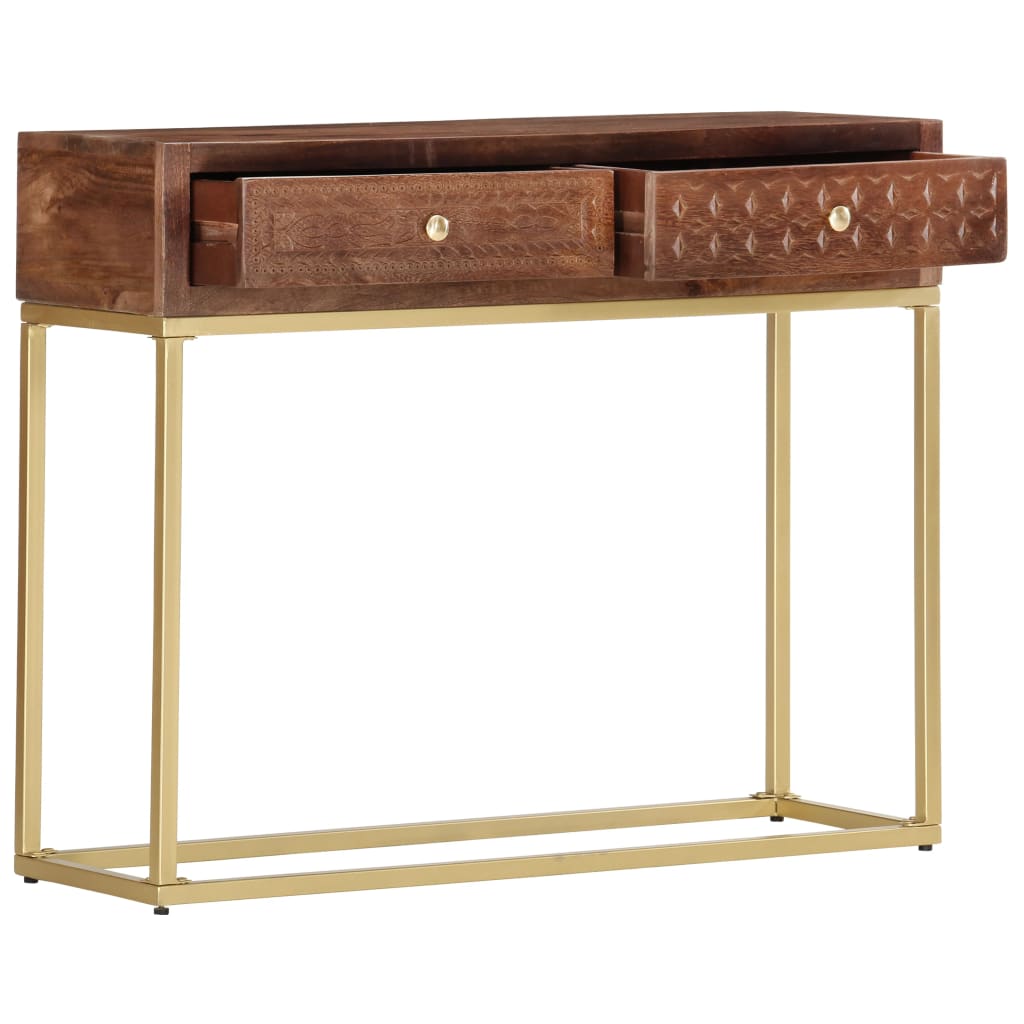 vidaXL Masă consolă, 90 x 30 x 75 cm, lemn masiv de mango vidaXL Masă consolă, 90 x 30 x 75 cm, lemn masiv de mango