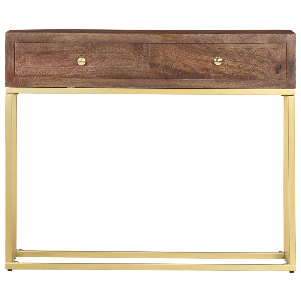 vidaXL Masă consolă, 90 x 30 x 75 cm, lemn masiv de mango vidaXL Masă consolă, 90 x 30 x 75 cm, lemn masiv de mango