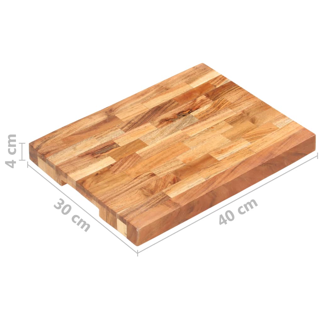 vidaXL Placă de tocat, 40x30x4 cm, lemn masiv de acacia vidaXL Placă de tocat, 40x30x4 cm, lemn masiv de acacia