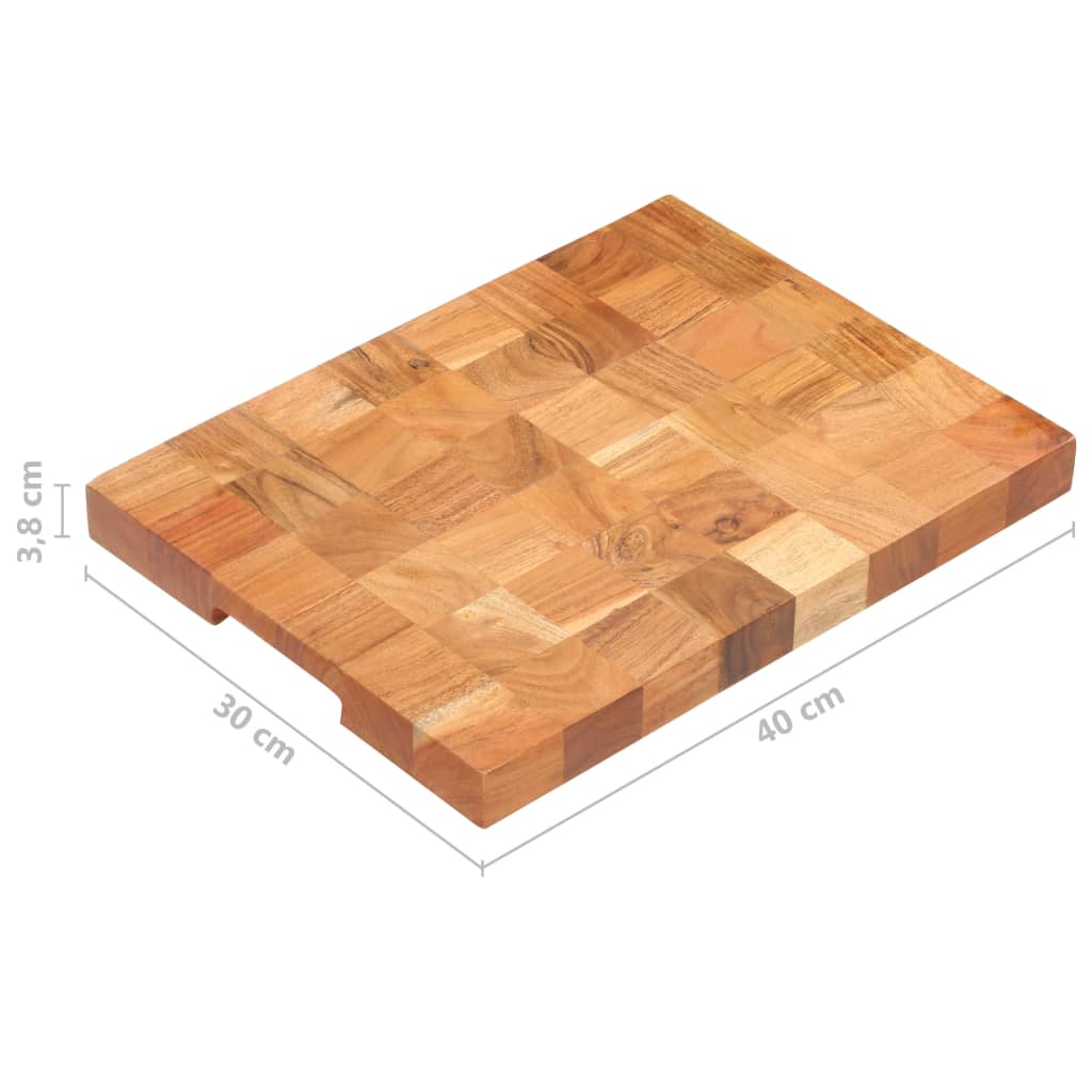 vidaXL Placă de tocat, 40 x 30 x 3,8 cm, lemn masiv de acacia vidaXL Placă de tocat, 40 x 30 x 3,8 cm, lemn masiv de acacia