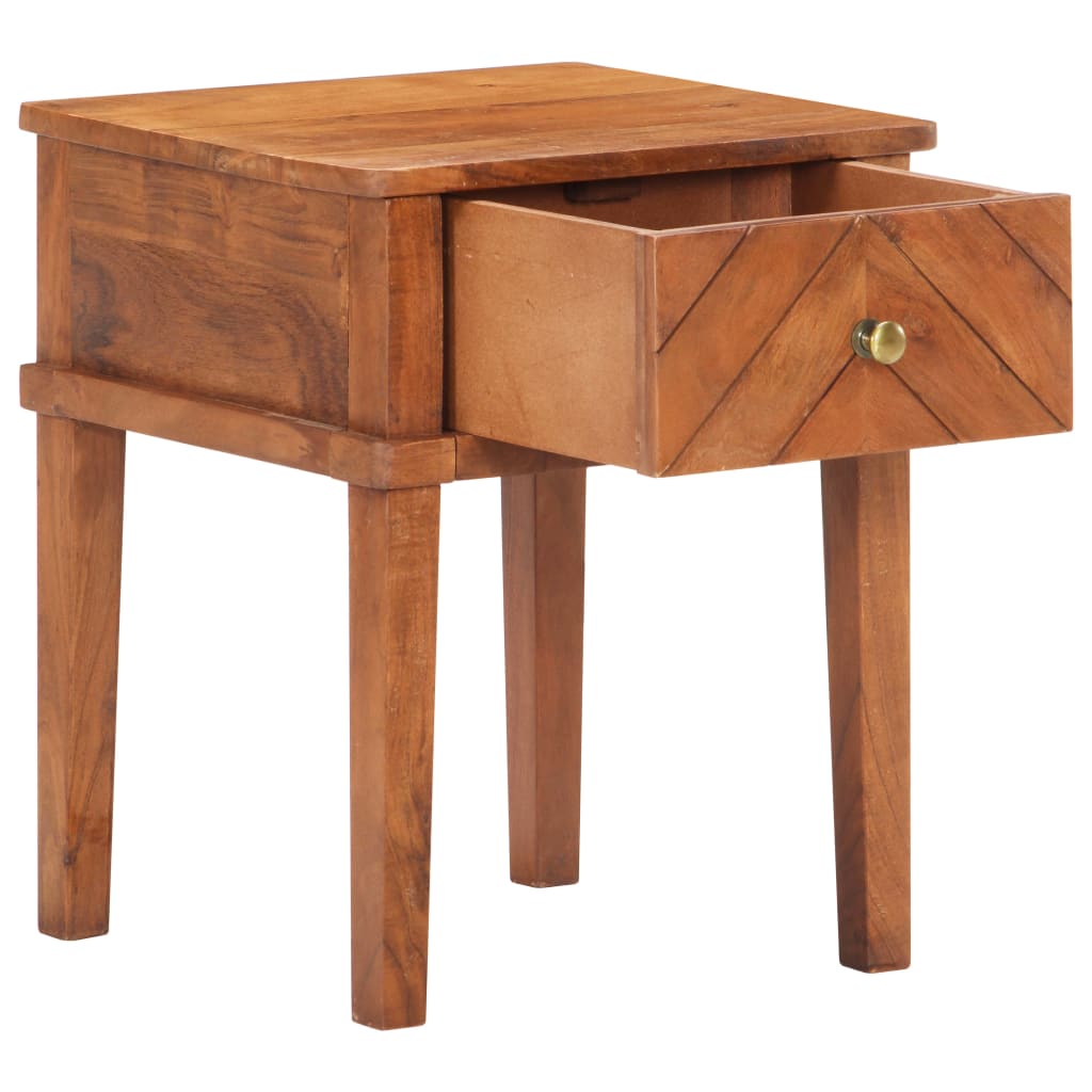 vidaXL Noptieră, 40 x 40 x 50 cm, lemn masiv de acacia vidaXL Noptieră, 40 x 40 x 50 cm, lemn masiv de acacia