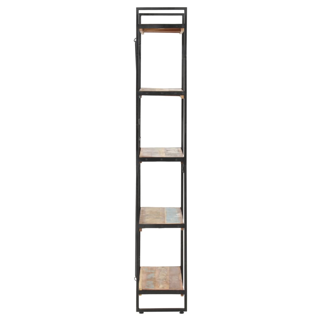 vidaXL Bibliotecă cu 5 rafturi, 90 x 30 x 180 cm, lemn masiv reciclat