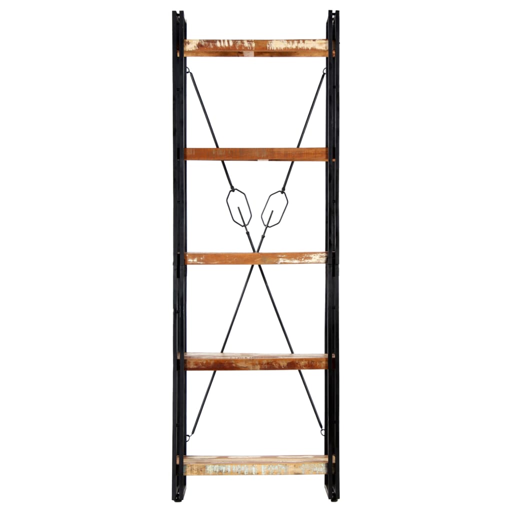 vidaXL Bibliotecă cu 5 rafturi, 60 x 30 x 180 cm, lemn masiv reciclat vidaXL Bibliotecă cu 5 rafturi, 60 x 30 x 180 cm, lemn masiv reciclat