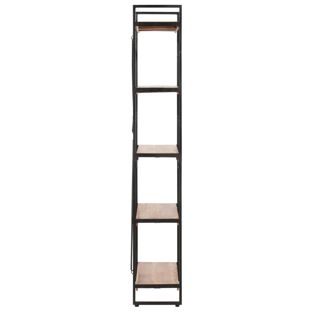 vidaXL Bibliotecă cu 5 rafturi, 140x30x180 cm, lemn masiv de acacia