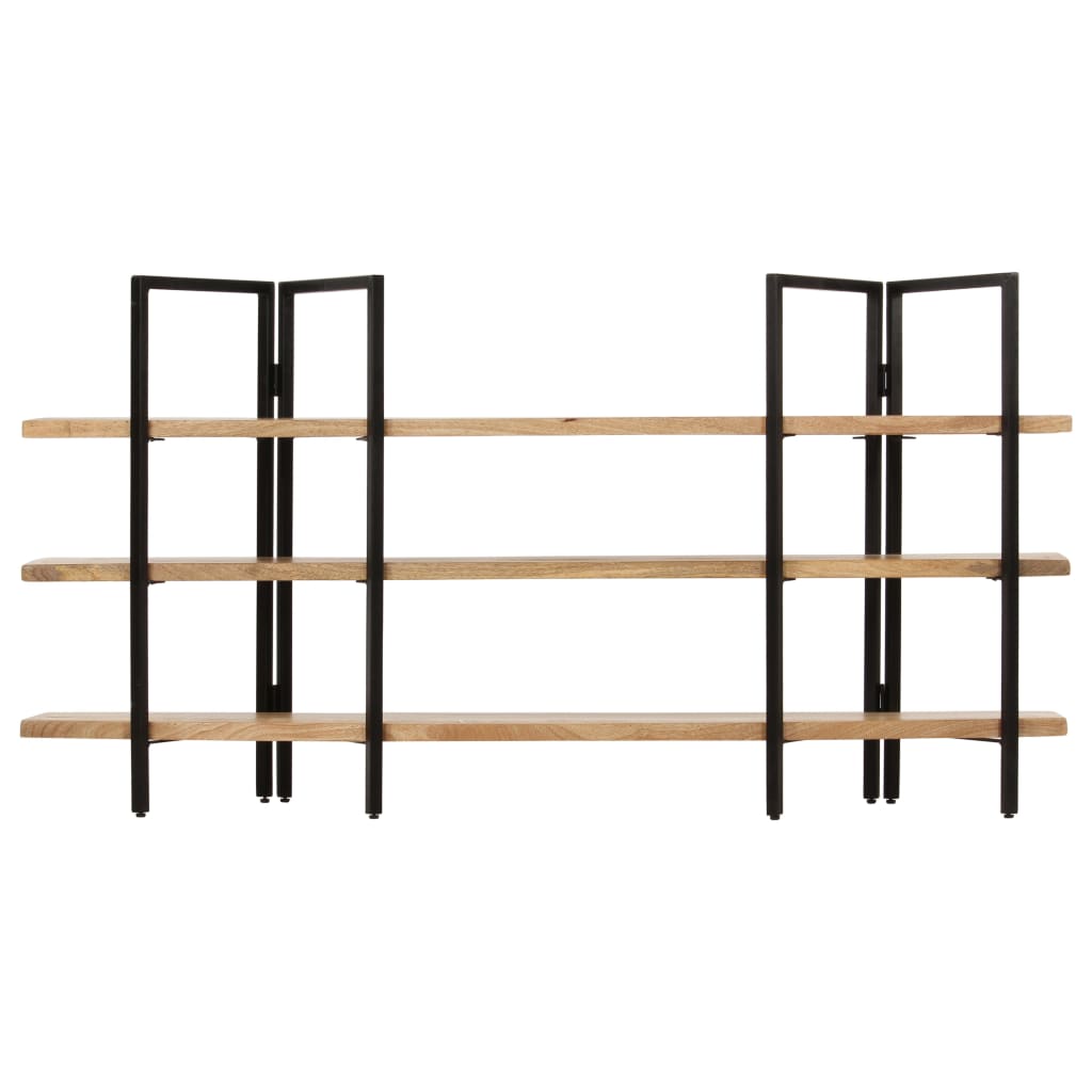 vidaXL Bibliotecă cu 3 niveluri, 160x31x80 cm, lemn masiv de mango vidaXL Bibliotecă cu 3 niveluri, 160x31x80 cm, lemn masiv de mango