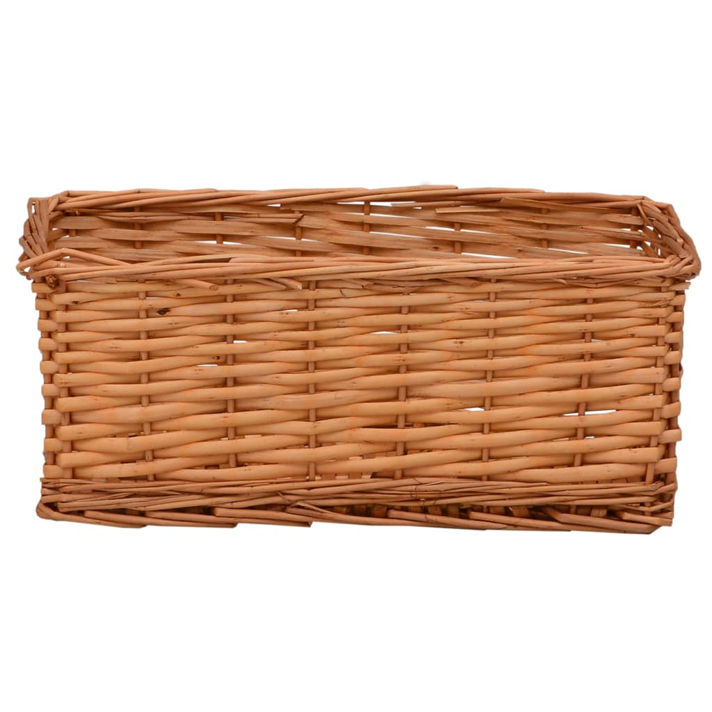 vidaXL Set de coșuri suprapuse, 4 piese, maro, salcie vidaXL Set de coșuri suprapuse, 4 piese, maro, salcie