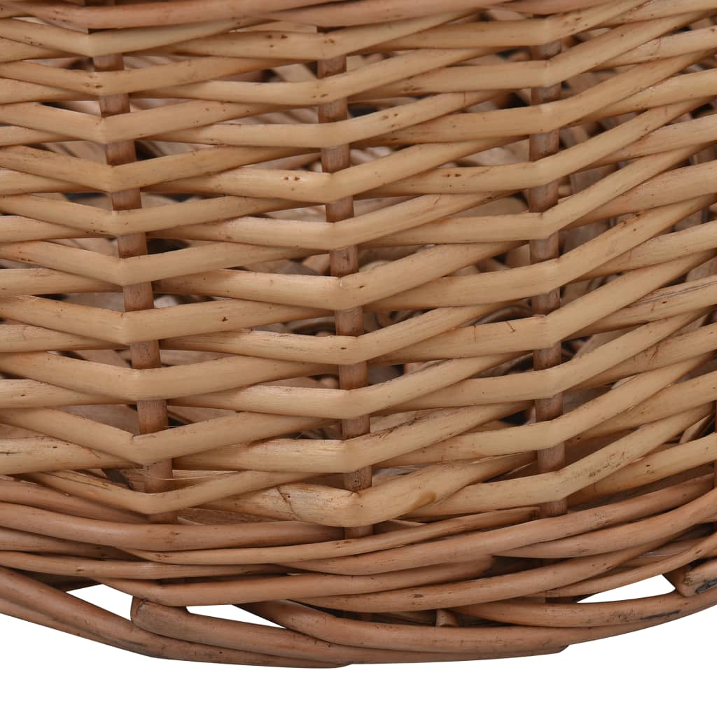 vidaXL Coș lemne foc cu mânere de transport natural 88x57x34 cm salcie vidaXL Coș lemne foc cu mânere de transport natural 88x57x34 cm salcie
