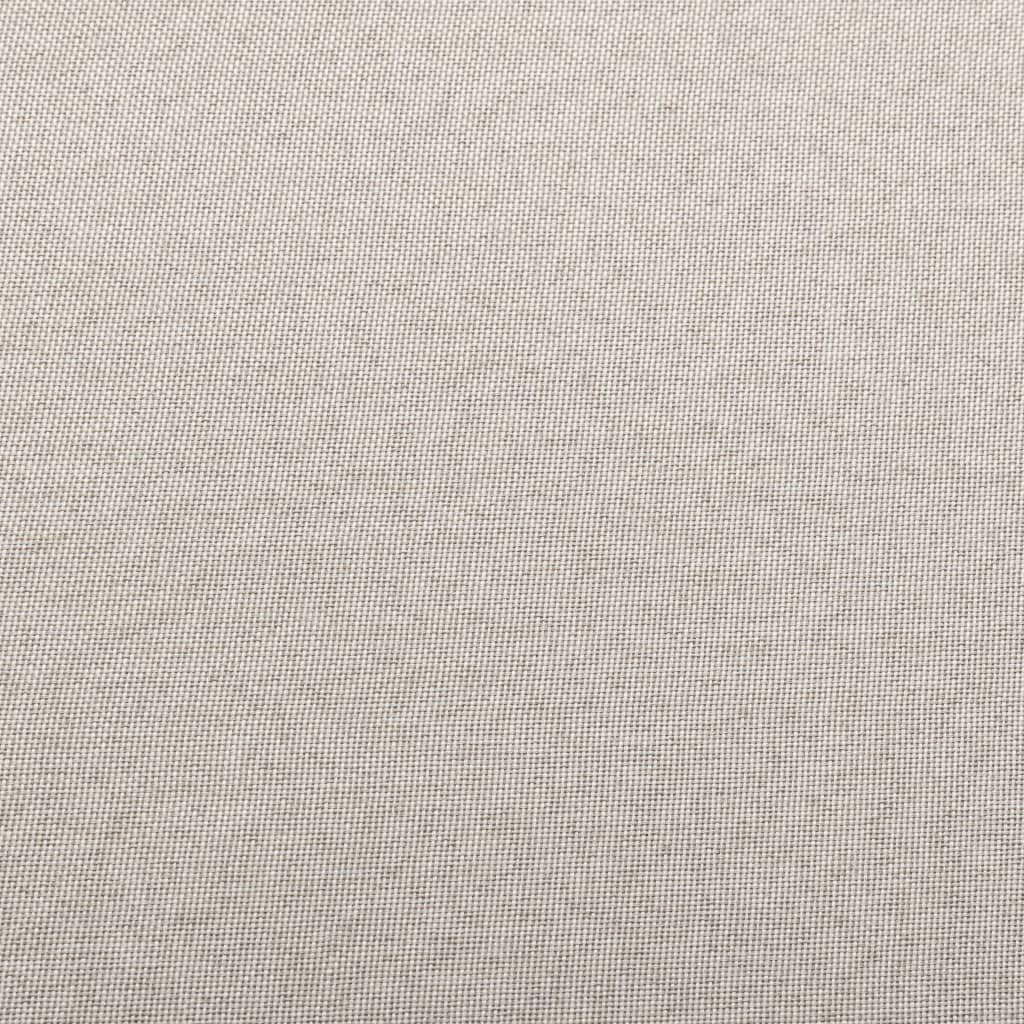 vidaXL Canapea de mijloc modulară cu pernă, crem, material textil