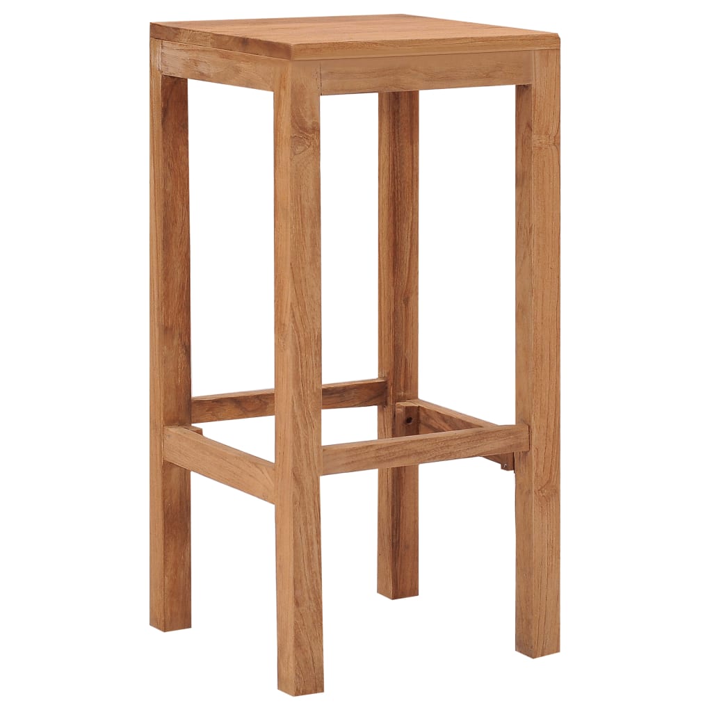 vidaXL Scaune de bar, 2 buc., lemn masiv de tec vidaXL Scaune de bar, 2 buc., lemn masiv de tec