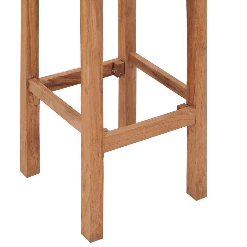 vidaXL Scaune de bar, 2 buc., lemn masiv de tec vidaXL Scaune de bar, 2 buc., lemn masiv de tec