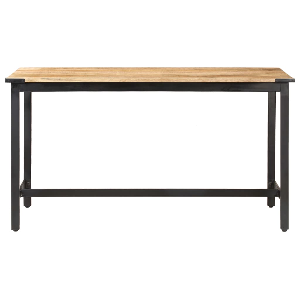 vidaXL Masă de bucătărie, 140x70x76 cm, lemn masiv de mango nefinisat vidaXL Masă de bucătărie, 140x70x76 cm, lemn masiv de mango nefinisat