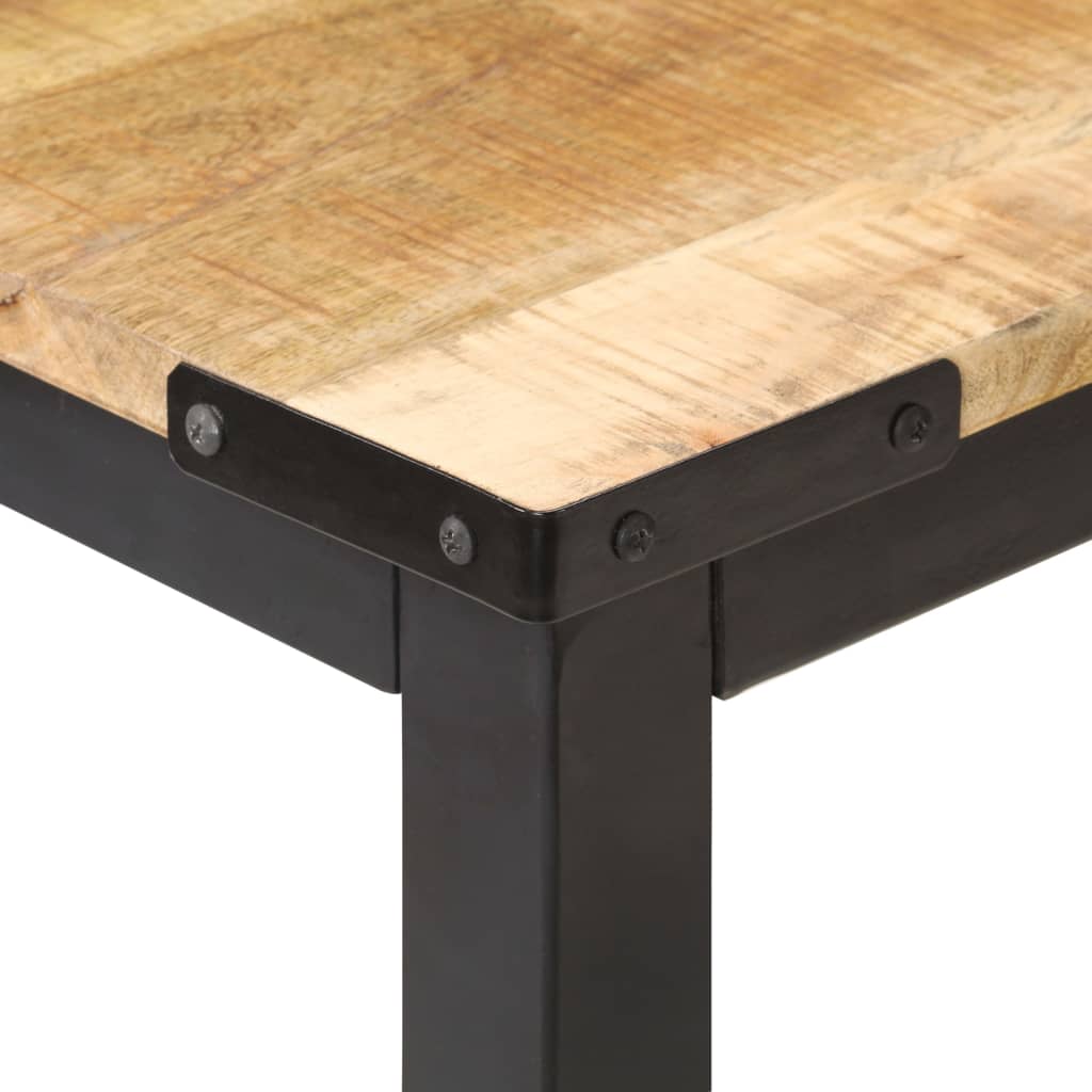 vidaXL Masă de bucătărie, 140x70x76 cm, lemn masiv de mango nefinisat vidaXL Masă de bucătărie, 140x70x76 cm, lemn masiv de mango nefinisat
