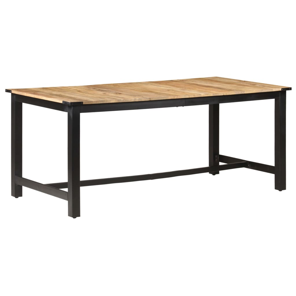 vidaXL Masă de bucătărie, 180x90x76 cm, lemn masiv de mango nefinisat vidaXL Masă de bucătărie, 180x90x76 cm, lemn masiv de mango nefinisat