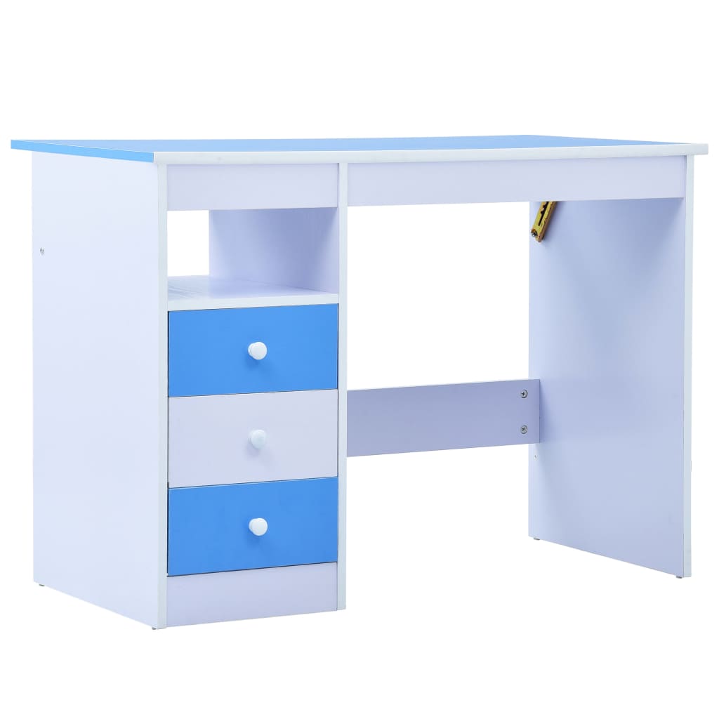 vidaXL Birou de studiu & desenat pentru copii rabatabil albastru & alb vidaXL Birou de studiu & desenat pentru copii rabatabil albastru & alb
