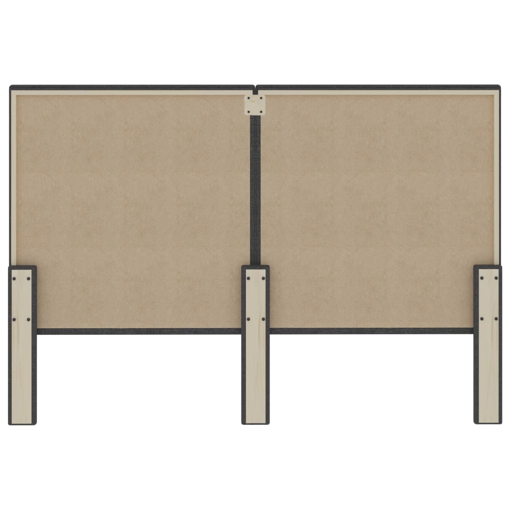 vidaXL Tăblie de pat, gri închis, 140 x 200 cm, material textil vidaXL Tăblie de pat, gri închis, 140 x 200 cm, material textil