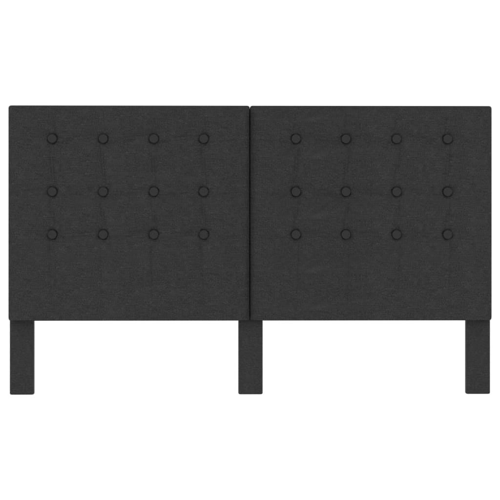 vidaXL Tăblie capitonată, gri închis, 160 x 200 cm, material textil vidaXL Tăblie capitonată, gri închis, 160 x 200 cm, material textil