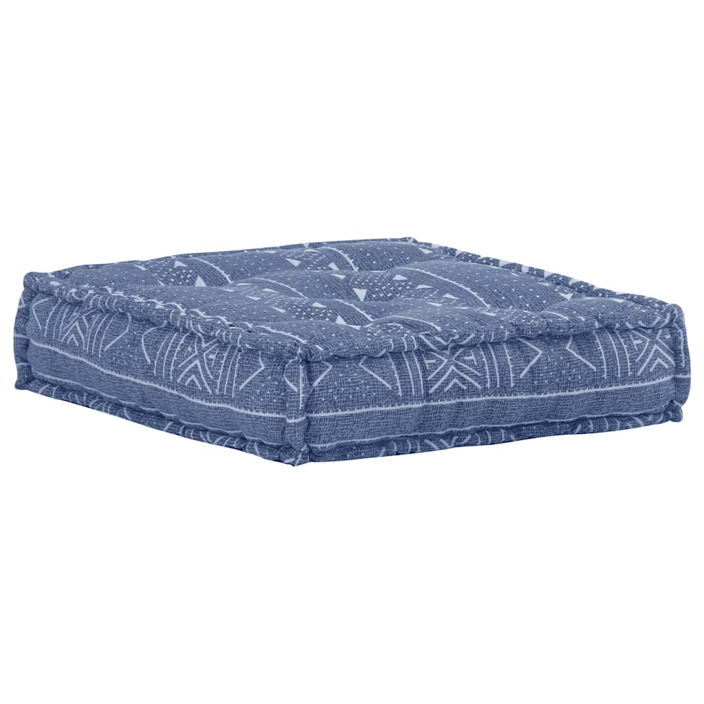 vidaXL Fotoliu puf modular, indigo, material textil