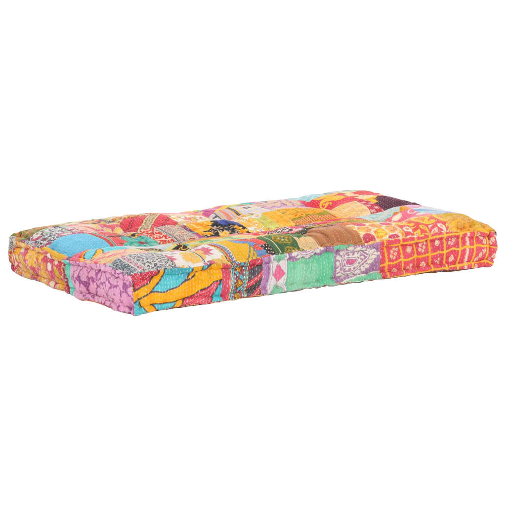 vidaXL Pernă pentru canapea din paleți, multicolor, textil, petice