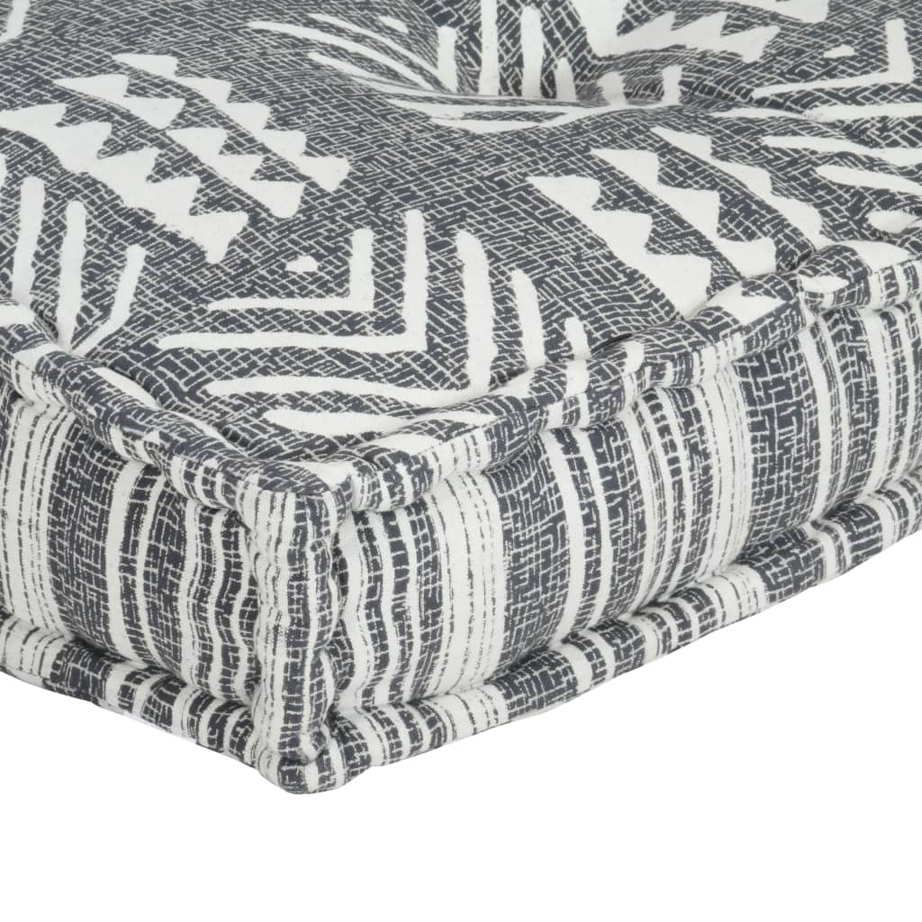 vidaXL Pernă pentru canapea din paleți, gri, textil, petice vidaXL Pernă pentru canapea din paleți, gri, textil, petice