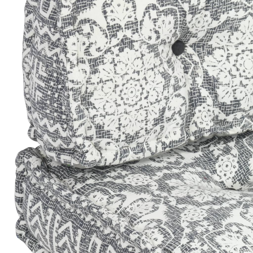 vidaXL Pernă de canapea din paleți, gri deschis, textil, petice vidaXL Pernă de canapea din paleți, gri deschis, textil, petice