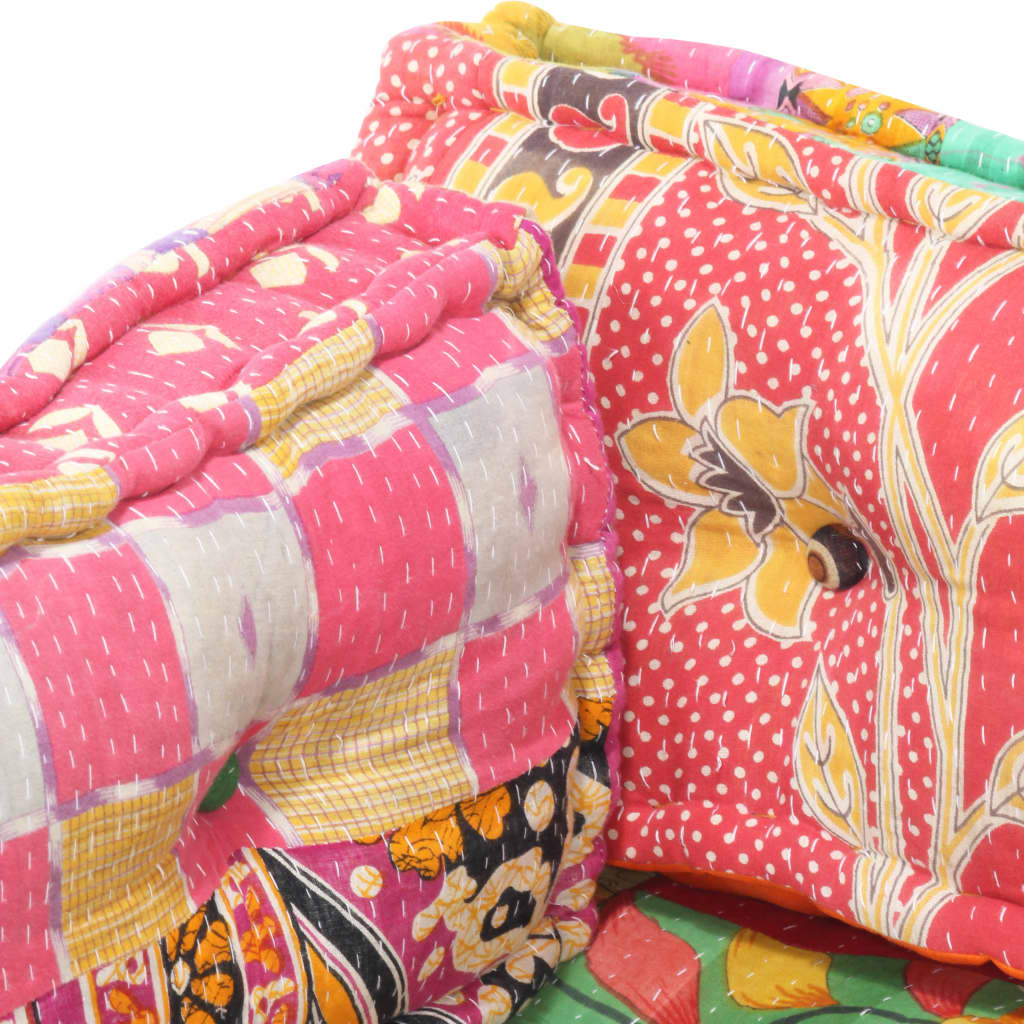 vidaXL Pernă pentru canapea din paleți, multicolor, textil, petice vidaXL Pernă pentru canapea din paleți, multicolor, textil, petice