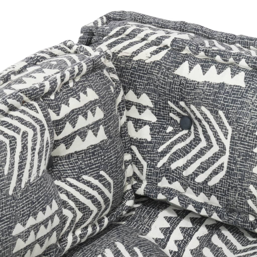 vidaXL Pernă pentru canapea din paleți, gri, textil, petice vidaXL Pernă pentru canapea din paleți, gri, textil, petice