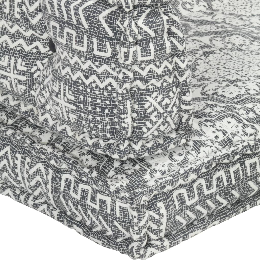 vidaXL Pernă pentru canapea din paleți, gri deschis, textil, petice vidaXL Pernă pentru canapea din paleți, gri deschis, textil, petice