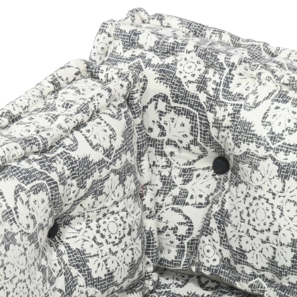 vidaXL Pernă pentru canapea din paleți, gri deschis, textil, petice vidaXL Pernă pentru canapea din paleți, gri deschis, textil, petice