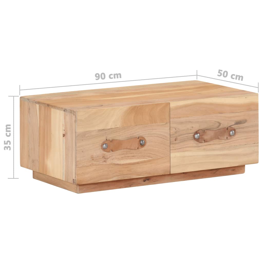 vidaXL Măsuță de cafea, 90x50x35 cm, lemn masiv reciclat vidaXL Măsuță de cafea, 90x50x35 cm, lemn masiv reciclat