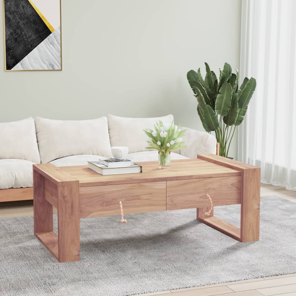 vidaXL Măsuță de cafea, 110 x 60 x 40 cm, lemn masiv de tec vidaXL Măsuță de cafea, 110 x 60 x 40 cm, lemn masiv de tec