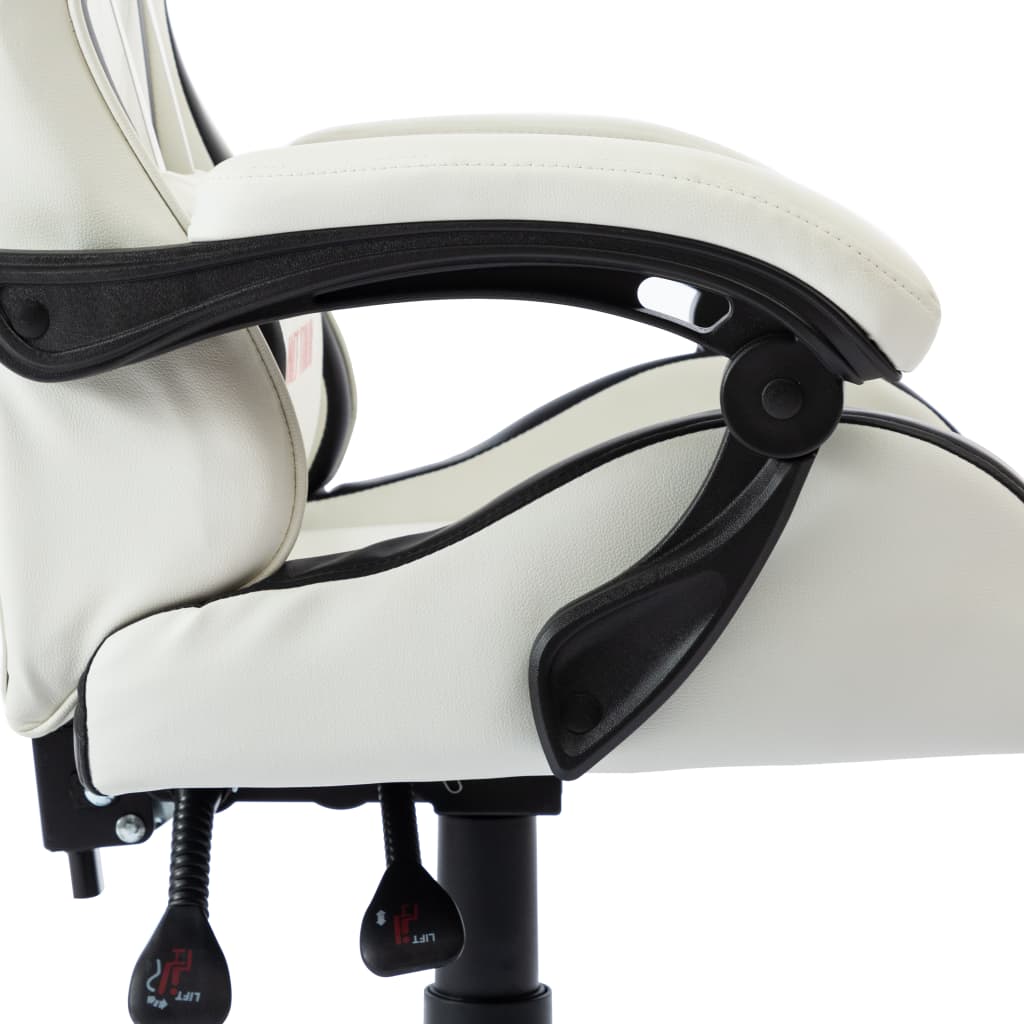 vidaXL Scaun de racing, negru, piele ecologică vidaXL Scaun de racing, negru, piele ecologică
