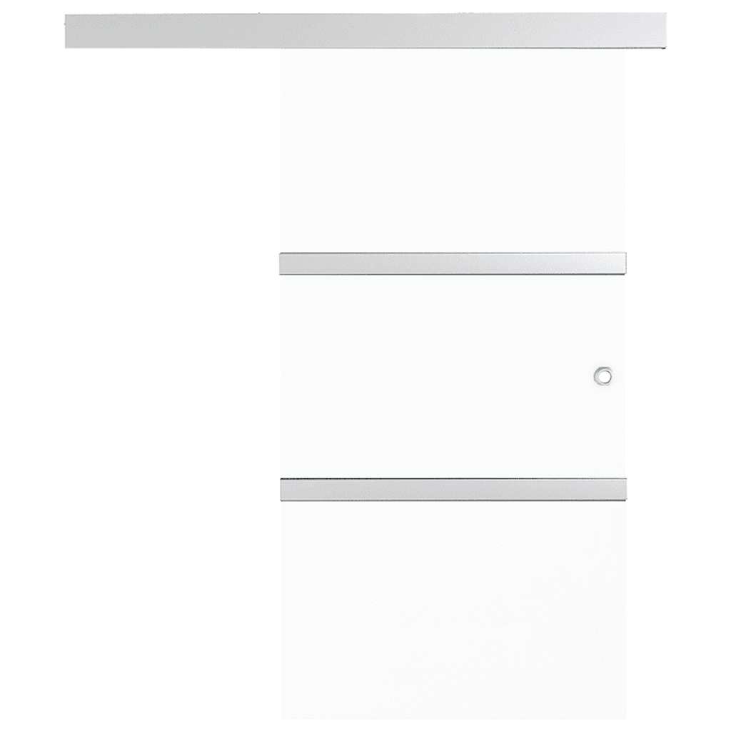 vidaXL Ușă glisantă, argintiu, 90 x 212 cm, sticlă ESG și aluminiu vidaXL Ușă glisantă, argintiu, 90 x 212 cm, sticlă ESG și aluminiu