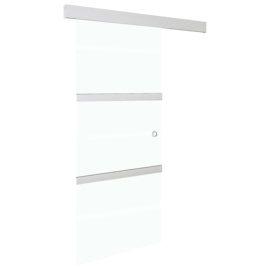 vidaXL Ușă glisantă cu opritor silențios 76x205 cm sticlă ESG/aluminiu vidaXL Ușă glisantă cu opritor silențios 76x205 cm sticlă ESG/aluminiu
