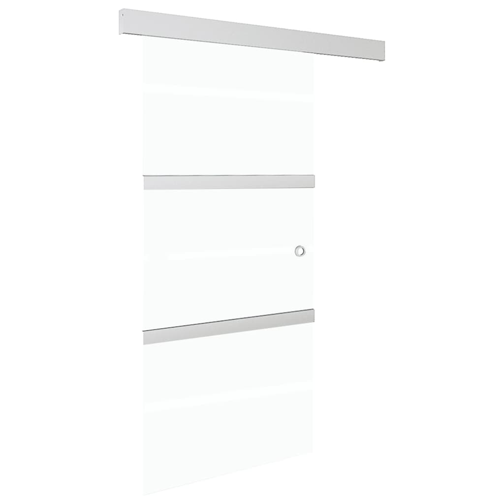 vidaXL Ușă glisantă cu opritor silențios 90x205 cm sticlă ESG/aluminiu vidaXL Ușă glisantă cu opritor silențios 90x205 cm sticlă ESG/aluminiu