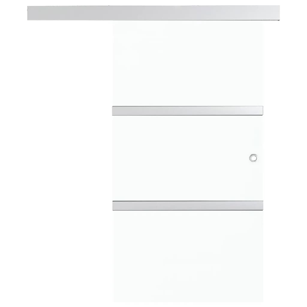 vidaXL Ușă glisantă cu opritor silențios 90x205 cm sticlă ESG/aluminiu vidaXL Ușă glisantă cu opritor silențios 90x205 cm sticlă ESG/aluminiu