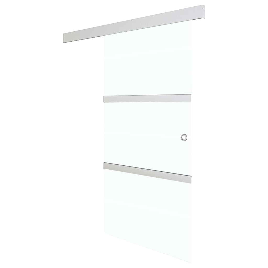 vidaXL Ușă glisantă cu opritoare soft, 76x205 cm, sticlă ESG/aluminiu