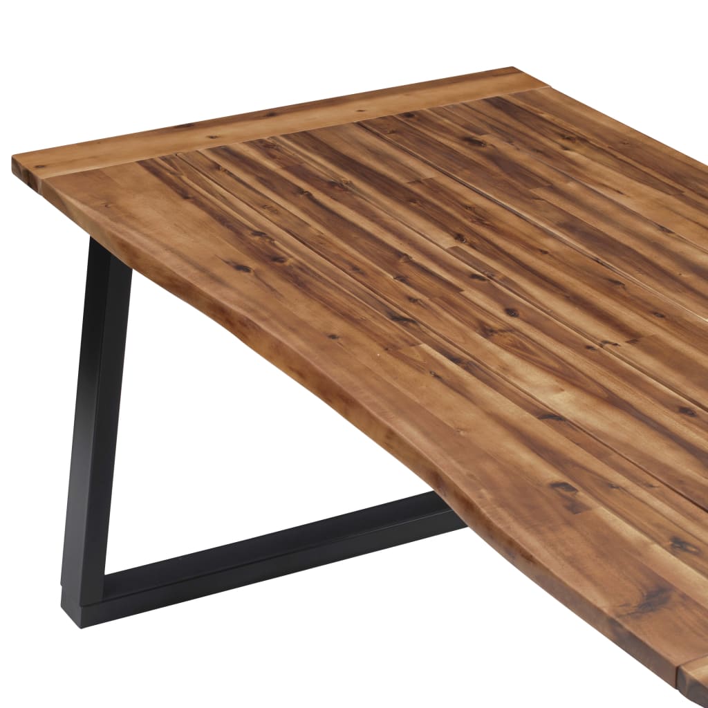 vidaXL Masă de bucătărie, 180 x 90 cm, lemn masiv de acacia vidaXL Masă de bucătărie, 180 x 90 cm, lemn masiv de acacia