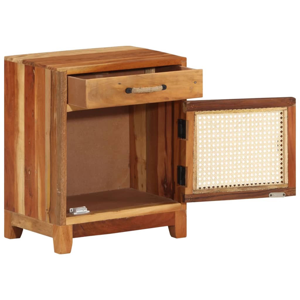 vidaXL Noptieră, 40 x 30 x 50 cm, lemn masiv reciclat vidaXL Noptieră, 40 x 30 x 50 cm, lemn masiv reciclat